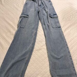 PacSun Denim Boyfriend Jeans with Cargo Pockets